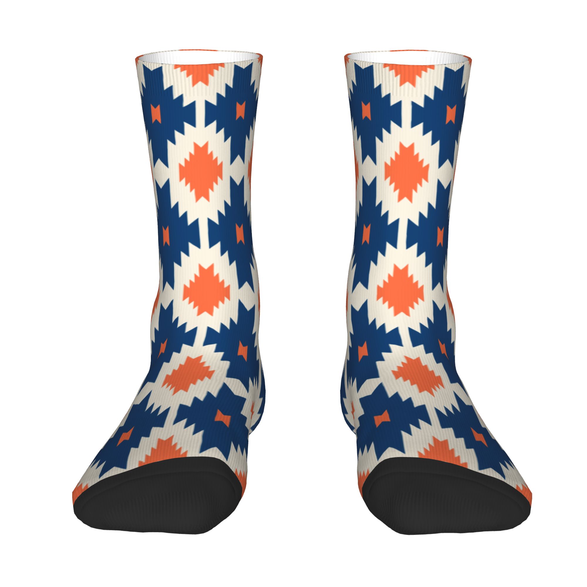 Dress Sock Men - Calcetines de Hombre con Estampado Azteca,