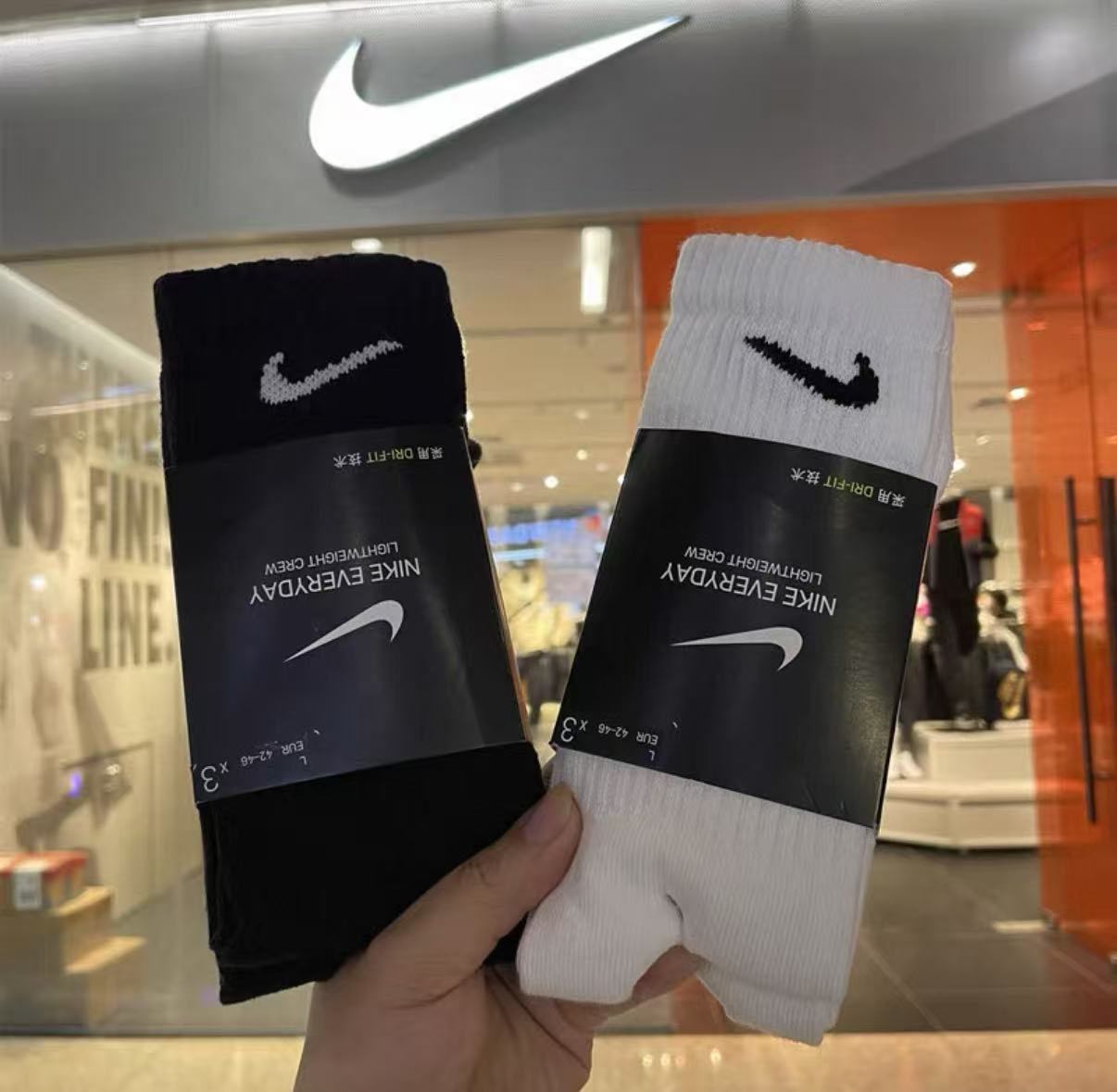 Cotton Crew Sock Pack - Calcetines deportivos Nike, paquete de 3