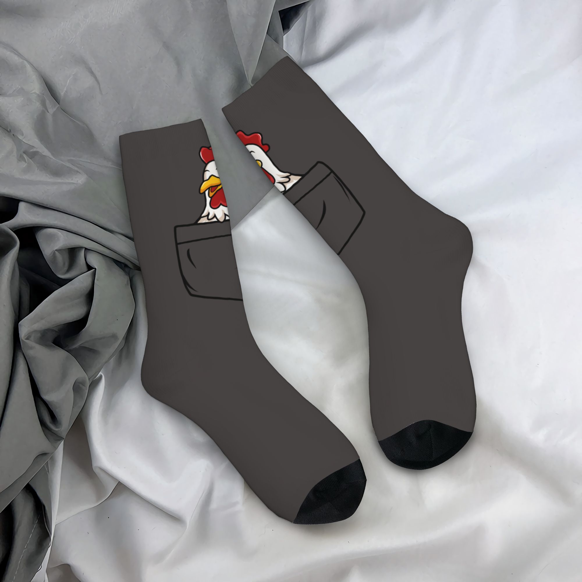 Dress Sock Men - Calcetines Personalizados con Diseño de Gallo,